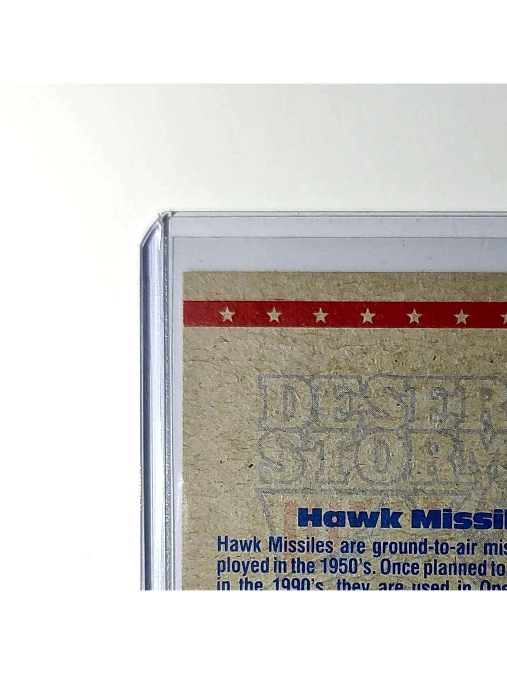 Hawk Missile 1991 Topps Desert Storm #52 Card - Picture 7 of 10
